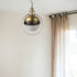 Gold Metal Sphere Pendant Hanging Light